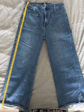 L.T.J Wide Leg Blue Denim Jeans